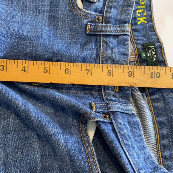 J. Crew Toothpick Medium Wash Stretch Jeans Size 27” Waist - Picture 10 of 11